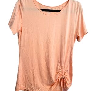 Laundry By Shelli Segal Peach Short Sleeved Top